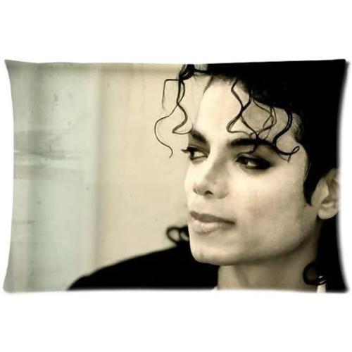 Taie D'oreiller Standard Personnalisée Et Durable, Taie D'oreiller Michael Jackson (35cm X 50cm)