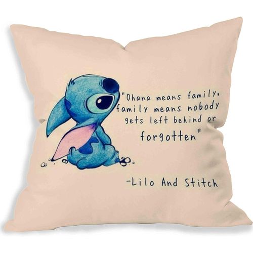 Disney Lilo Et Stitch Citation Taie D'oreiller (16 X 16 Deux Côtés) Par Taie D'oreiller