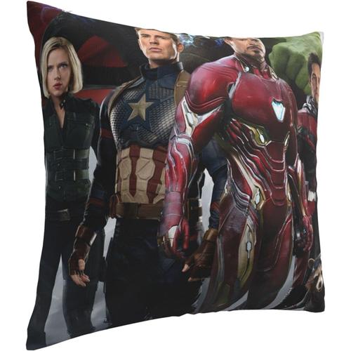 Avengers Pack De 1, Housses De Coussin De Canapé 45x45 Cm Housses De Coussin Carrées Décoratives Taie D'oreiller, Décorations De Décoration D'intérieur Pour Canapé Canapé Lit Chaise Voiture