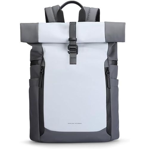 Mark Ryden Sac À Dos Pour Ordinateur Portable 15,6"" 15-17 L Avec Dessus Enroulable Couleurs Contrastées Sac À Dos Tendance Pour Le Camping, L'Université Et L'École[SAC642243]