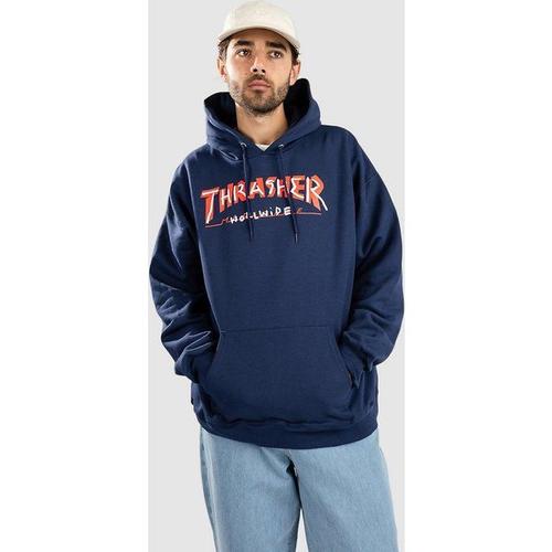 Thrasher Trademark Sweat À Capuche Bleu