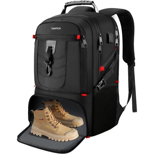 Sacs À Dos Pour Ordinateur Portable 18.4 Pouces,Sac À Dos Avec Compartiment À Chaussures Pour Hommes Femmes Travail Sportives École Universitaire,Noir[SAC640629]