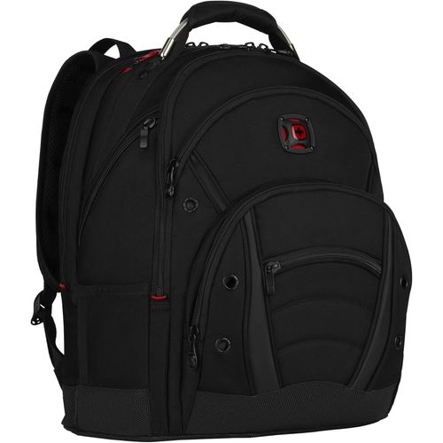 Synergy Deluxe Sac À Dos Pour Ordinateur Portable 14-16 Pouces Avec Poche Pour Tablette Tactile 10 Pouces, 26 L, Femmes Hommes, Bureau Voyages D`Affaires Uni, Noir, 606491[SAC640713]