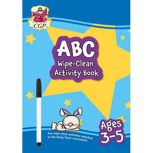 New Abc Wipe-Clean Activity Book For Ages 3-5 (With Pen)