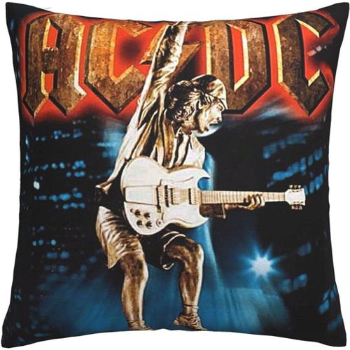 Acdc Lot De 1, Housses De Coussin De Canapé 45 X 45 Cm, Housses De Coussin Carrées Décoratives, Décorations Pour La Maison, Pour Canapé, Lit, Chaise, Voiture