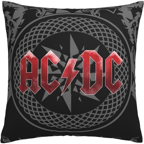 Acdc Lot De 1, Housses De Coussin De Canapé 45 X 45 Cm, Housses De Coussin Carrées Décoratives, Décorations Pour La Maison, Pour Canapé, Lit, Chaise, Voiture