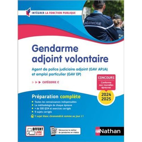 Gendarme Adjoint Volontaire - Tout En Un - Intégrer La Fonction Publique - 2024/2025 - Epub