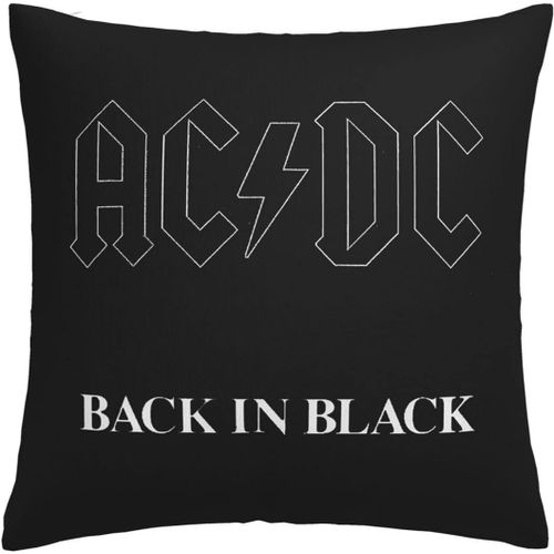 Acdc Lot De 1, Housses De Coussin De Canapé 45 X 45 Cm, Housses De Coussin Carrées Décoratives, Décorations Pour La Maison, Pour Canapé, Lit, Chaise, Voiture