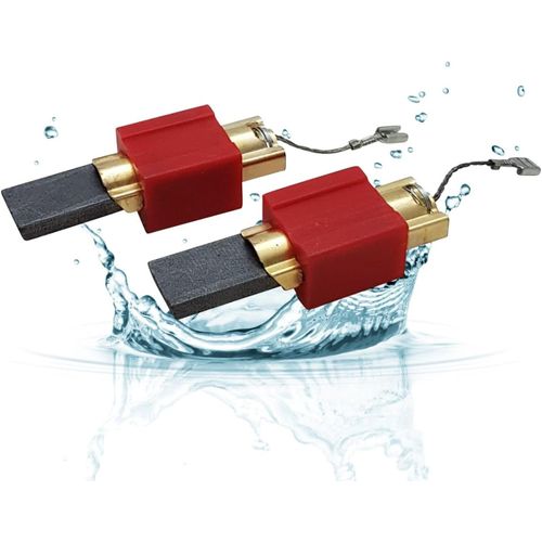 2 pièces Charbons moteur avec support I Brosses de charbon pour lave-linge et sèche-linge Miele I Lot de 2 pièces détachées 4297413 pour appareils Miele série 800