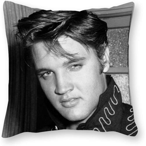 Coussin Elvis Presley - Pop Art - Taie D'oreiller En Toile Simple - Sans Rembourrage - 40 X 40 Cm (Housse Uniquement)