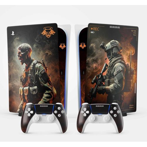 Sticker Pour La Ps5 Black Ops 6, Autocollant Ps 5 Gaming, Console Et Manette, Edition Standard Digital Skin Cod (2 Manettes)