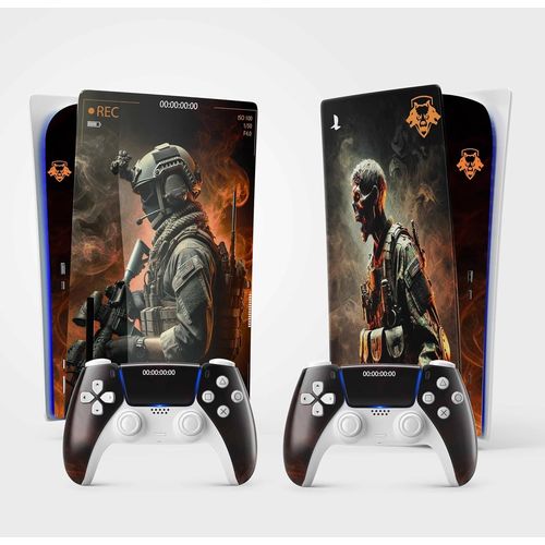 Sticker Pour La Ps5 Black Ops 6, Autocollant Ps 5 Gaming, Console Et Manette, Edition Standard Disque Skin Cod (2 Manettes)