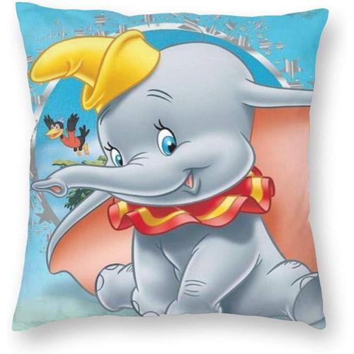 Dbcddc Housse De Coussin Éléphant Jeter Canapé Taie D'oreiller Coussin De Chaise Dessin Animé Oreiller De Lit Coussin De Siège De Voiture 45 Cm * 45 Cm Housses De Coussin