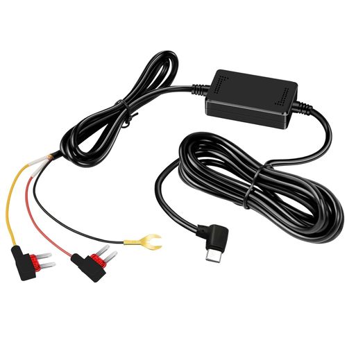 Dash Cam Hardwire Kit, Usb-C Cordon D'alimentation Pour Chargeur De Caméra De Tableau De Bord De Voiture 12v-24v À 5v/2.5a, 3,5 Mètres Voiture Recharge Kit, Protection Basse Tensio[Usbc115]