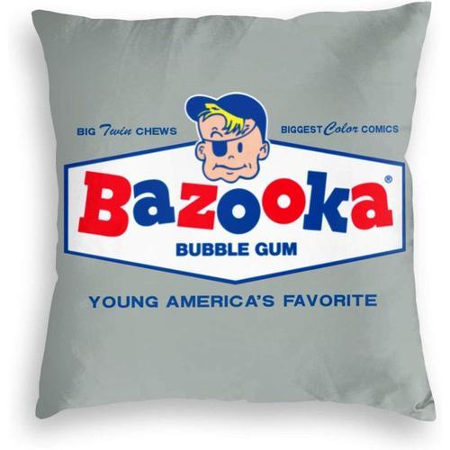 Bazooka, Chewing, Bubble, Gum, Joe, Retro, Candy Cartoon Taie D'oreiller En Velours Pour Voiture, Canapé, Lit, 55,9 X 55,9 Cm