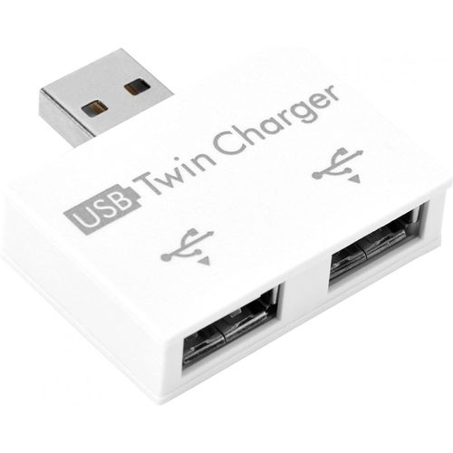 Hub 2 Ports Usb 2.0, Alliage D'Aluminium Séparateur De Chargeur Mâle À Double Avec Entrée Et Sortie Cc 5V Kit De Convertisseur D'Adaptateur Mini Usb Pour Chargement De L'Appareil(B[UsbC639]
