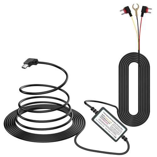 Kit De Câblage De Caméra De Tableau De Bord De Type C Convertit 12v-24v En 5 V/2,5a, Chargeur De Caméra De Tableau De Bord De Voiture, Kit De Câble De 320cm Avec Protection Basse T[Usbc223]