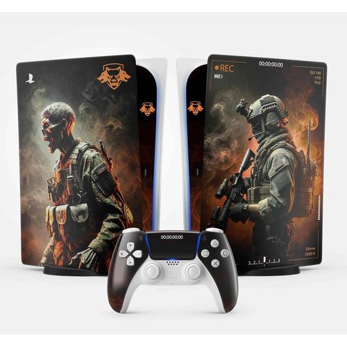 Sticker Pour La Ps5 Black Ops 6, Autocollant Ps 5 Gaming, Console Et Manette, Edition Standard Digital Skin Cod (1 Manette)