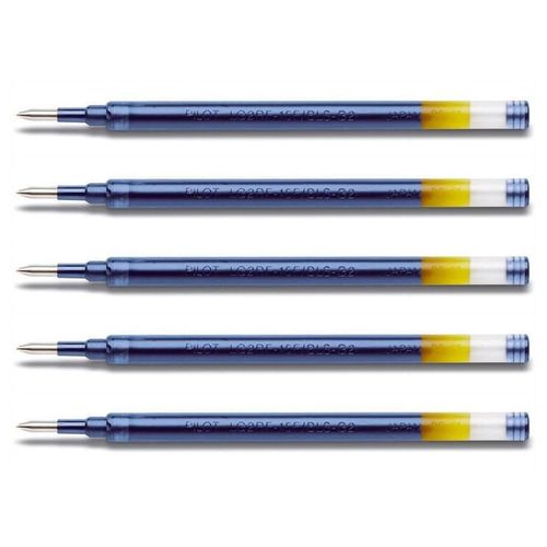 Pilot Lot De 5 Recharges Roller Gel Bls-G2-10 Pointe Large Bleu