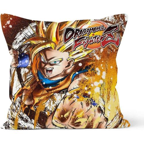 Fermeture À Glissière Cachée Taies D'oreiller Décoratives Double Face Dragon Ball Fighter Z Anime Taie D'oreiller Cadeau, Appliquer À La Décoration De Voiture, À La Maison, Au Canapé, À La Literie, Taille 16x16 Pouces (40 Cm X 40 Cm)