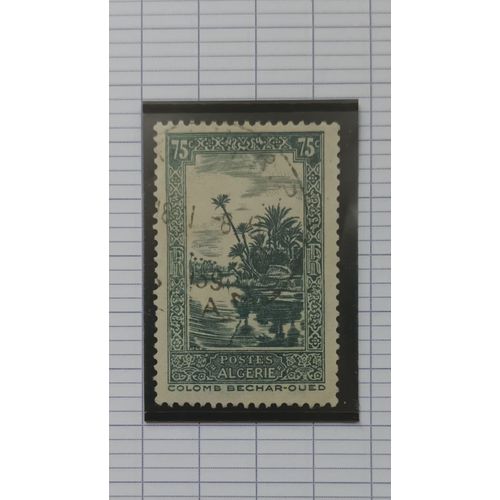 L191 -- Timbre Oblitéré Algérie Département Français N ° 114 -- Année 1936/37 -- " Site Et Paysage, Oued À Colomb- Bechar ".