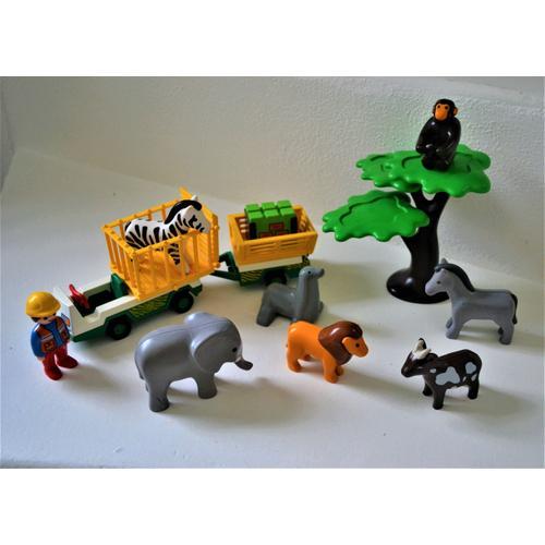 Lot Playmobil Pour Zoo ( Véhicule -  Animaux ....)