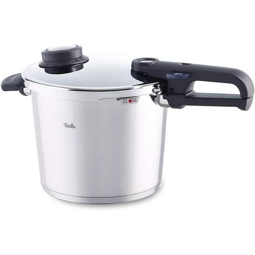 KGABERY-Autocuiseur Inox,22 Cm,Contenance : 6 Litres,Tous Feux Dont Induction,Fonction Cuiseur Vapeur,Verrouillage Sécurisé,Vitavit Premium 620-300-06-070/0