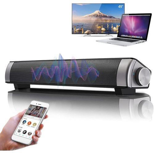 KGABERY-Barre De Son Sans Fil Bluetooth Tv Barre De Son Stéréo Home Speaker Avec Télécommande