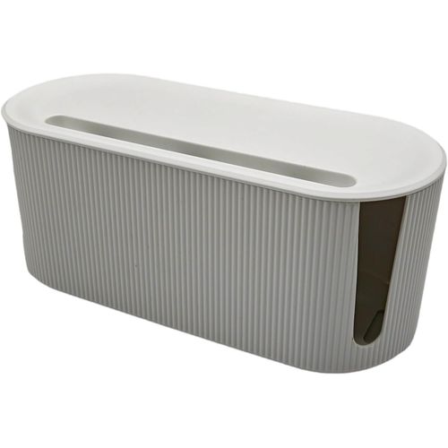 Boite Cache câble,câche multiprise,Boite de Rangement pour câble. Rangement des câbles et multiprise. (Blanc)