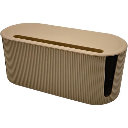 Boite Cache câble,câche multiprise,Boite de Rangement pour câble (Chocolat)