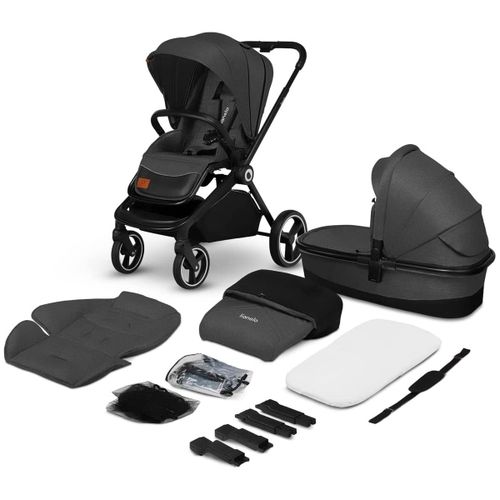 Poussette Multifonction Lionelo Mika 2en1 Gris Graphite