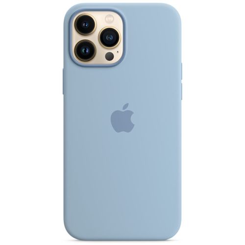 Coque En Silicone Magsafe Iphone 13 Pro Max Blue Fog
