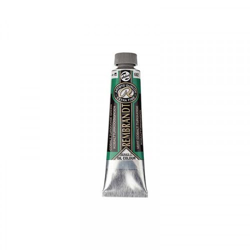 Peinture À L'huile Extra-Fine En Tube Vert Turquoise Cobalt 40ml - Rembrandt