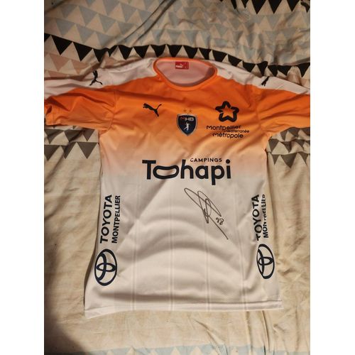 Maillot Mhb (Montpellier Handball) Dédicacé Par Valentin Porte