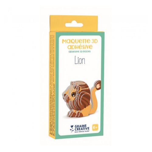 Maquette En Bois 3d A Assembler - Lion