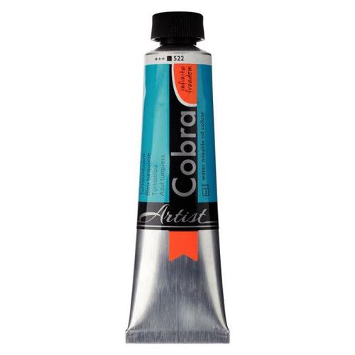 Peinture À L'huile - Cobra - Artist - Bleu Turquoise - 522 - Tube De 40ml