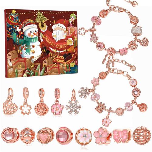Calendrier de l'Avent avec bijoux - Calendrier de Noël - Bracelets
