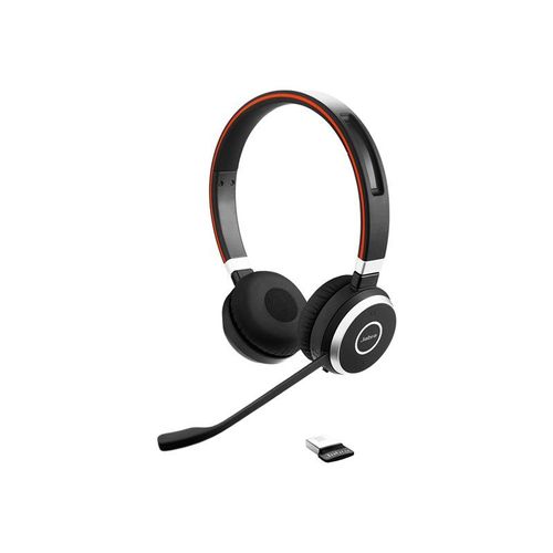Jabra Evolve 65 SE UC Stereo - Micro-casque - sur-oreille - Bluetooth - sans fil - USB - avec support de chargement - Optimisé pour la CU - pour Jabra Evolve; LINK 380a MS