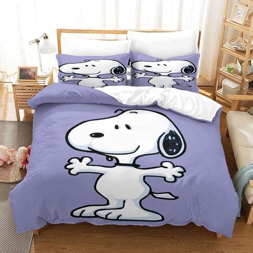 Ensemble De Housse De Couette De Dessin Anim¿¿ Snoopy Easy Care, Housses De Couette Faciles D'entretien, Ensembles De Literie En Microfibre