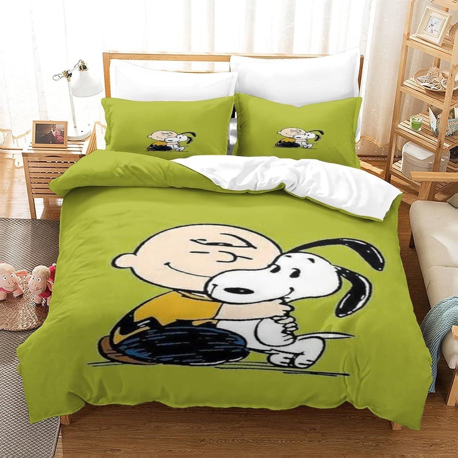 Ensemble De Housse De Couette De Dessin Anim¿¿ Snoopy Easy Care, Housses De Couette Faciles D'entretien, Ensembles De Literie En Microfibre