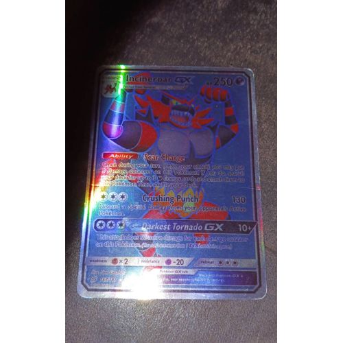Pokemon Incineroar 250 Pv Gx
