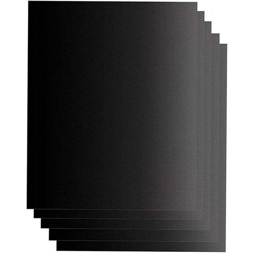 Set de 5 Tapis de Cuisson tapis de barbecue Tapis BBQ Barbecue Plaque Feuille de Cuisson ¿Four Accessoires Barbecue pour Barbecue gaz Charbon électrique 100% Anti-adhérent (40*50cm)