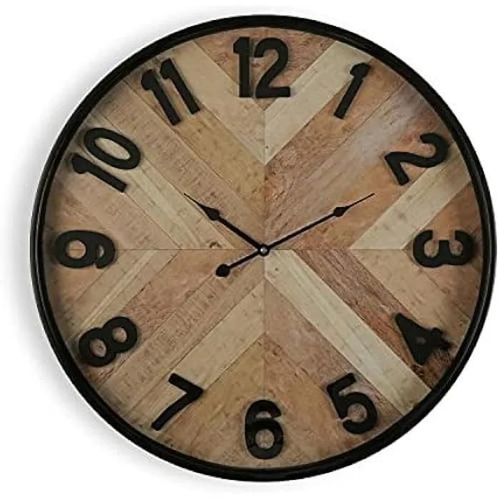 Horloge murale - VERSA - MÈRE - 60 cm - Bois - Style Scandinave Moderne