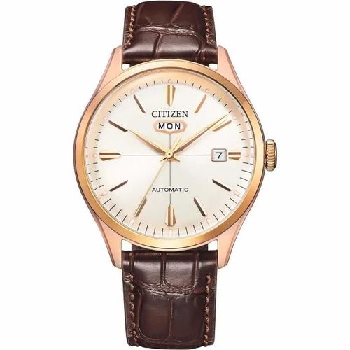 Montre - Citizen - Nh8393-05a - Mécanique - Cuir Marron - 5 Atm