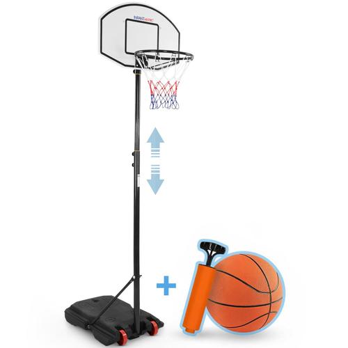 Infantastic® Panier De Basket - Extérieur/Intérieur, Réglable 148-200cm, Ballon&pompe À L'air, Noir - Panneau De Basket Sur Pied, Enfant
