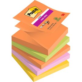 Post-It Pack 5 Bloc Adhésif Super Sticky Z-Notes 76 X 76 Mm Boost Collection