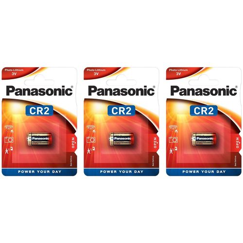 Panasonic Lot de 3 Piles Photo Power CR2 Lithium 3 V