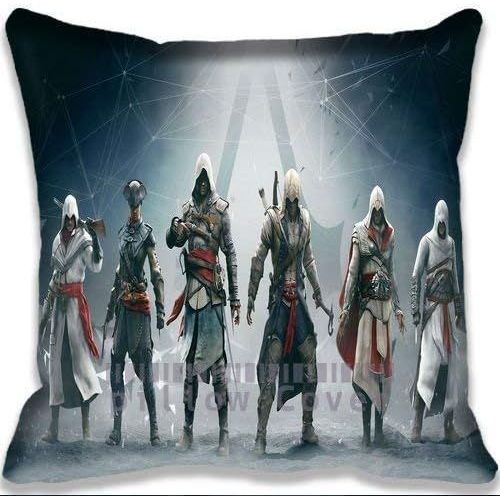 Taie D'oreiller Décorative Pour La Maison Avec Fermeture Éclair Cachée, Jeu New Assassin Creed Unity Cottage Et Taie D'oreiller Confortable (40 Cm X 40 Cm)