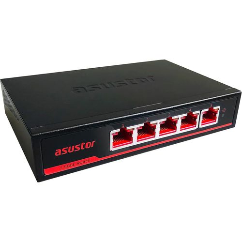 meimieshop-Asw205T 5 Ports 2.5G Switches Réseau,Capacité De Commutation 25Gbps,Sans Ventilateur,Montage Mural,Unmanaged Ethernet Switch,Plug And Play