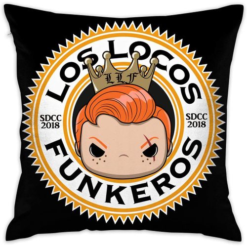 Los Locos Funkeros Housse De Coussin Décorative Taie D'oreiller (60 Cm X 60 Cm)